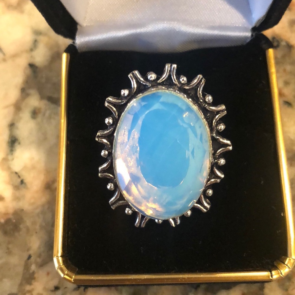 Silver Opal Ring - image 1